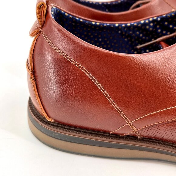 Madden Men Hainz Oxford Shoes Size 12 Brown PU Upper Lace-Up Dress Shoes - Picture 9 of 15